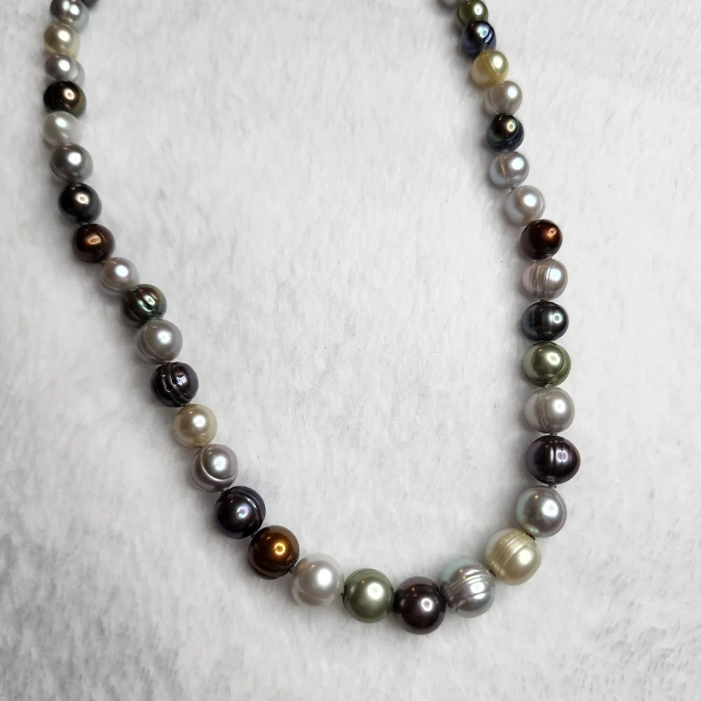 Honora freshwater cultured ringed pearl necklace - Picture 3 of 7